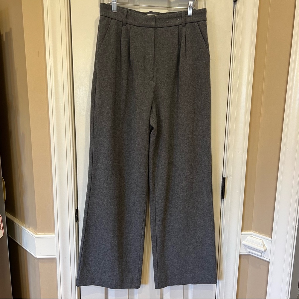 Abercrombie and Fitch Sloane Tailored Trousers Women’s Grey Size 30 / 10 LONG - Picture 3 of 8